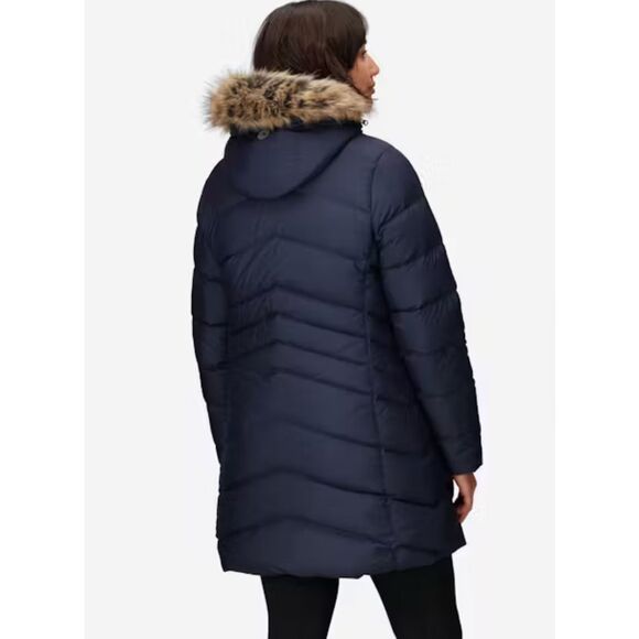 Marmot Women’s Montreal Down Coat Navy Blue Small NWT - Picture 2 of 10